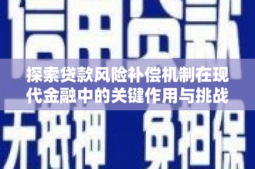平南探索贷款风险补偿机制在现代金融中的关键作用与挑战