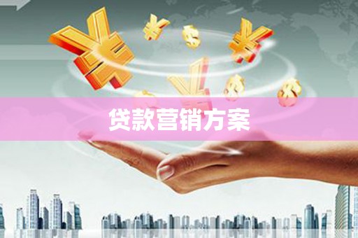 毕节贷款营销方案