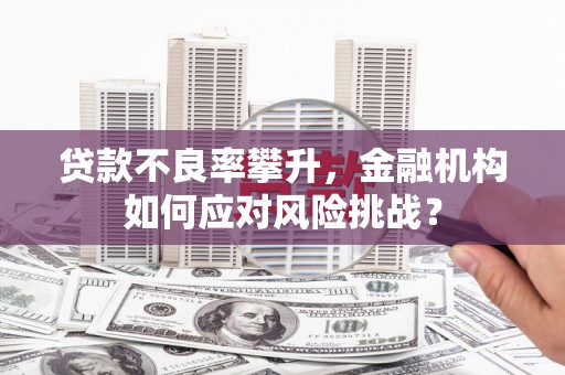 台南贷款不良率攀升，金融机构如何应对风险挑战？