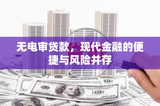 庄浪无电审贷款，现代金融的便捷与风险并存