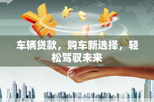 璧山车辆贷款，购车新选择，轻松驾驭未来