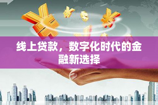 秀英线上贷款，数字化时代的金融新选择