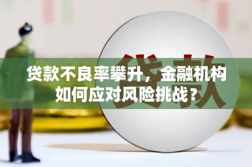 本溪贷款不良率攀升，金融机构如何应对风险挑战？