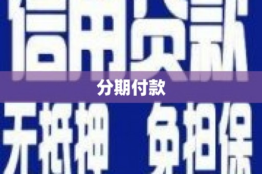 陆川分期付款