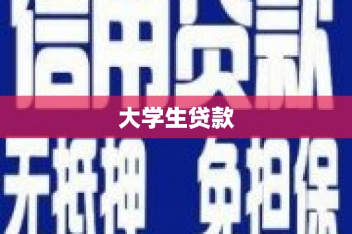 清水河大学生贷款